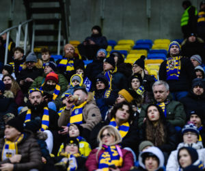 Arka Gdynia - Raków Częstochowa, zdjęcia kibiców i piłkarzy z meczu 17. kolejki PKO BP Ekstraklasy