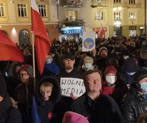 LEX TVN. Demonstracja w Białymstoku w obronie wolnych mediów