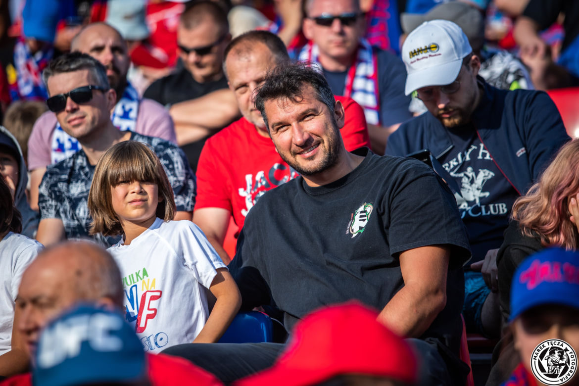Kibice podczas meczu Raków Częstochowa - Jagiellonia Białystok 
