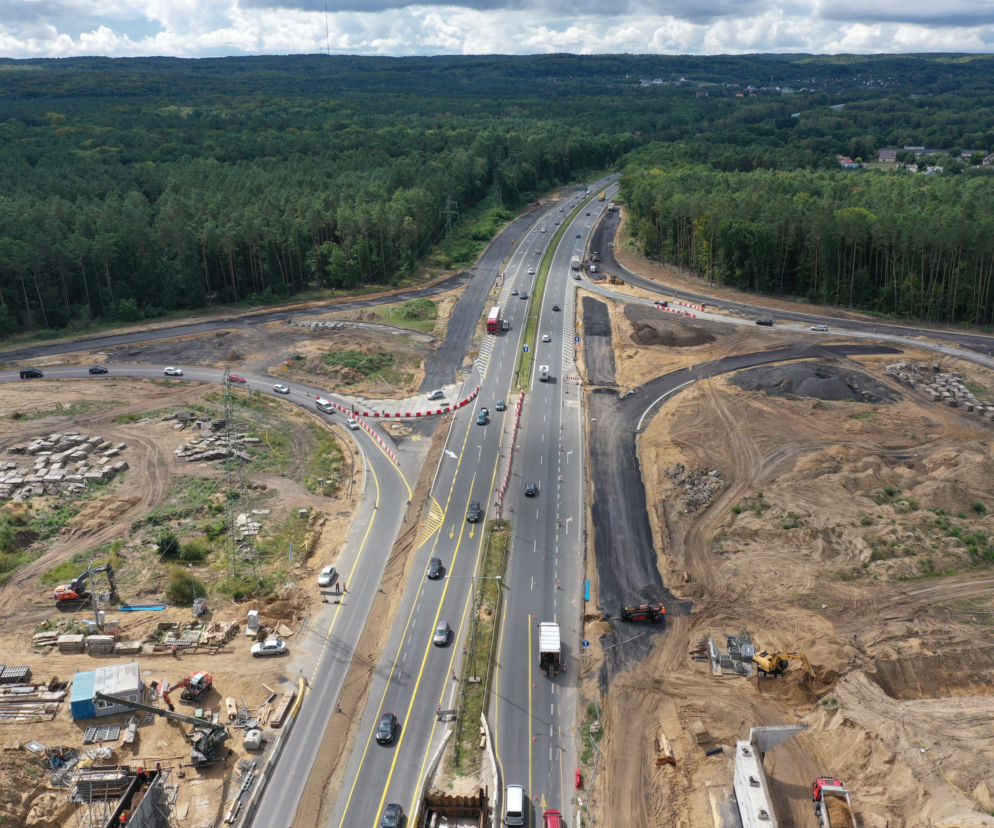 Przebudowa węzła Kijewo - sierpień 2021