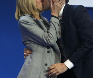 Emmanuel Macron z żoną Brigitte Macron