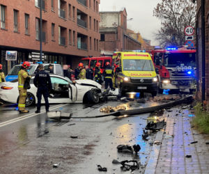 Pościg zakończony wypadkiem na Szwedzkiej