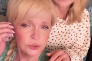 Barwy szczęścia nowy sezon na planie. Małgorzata (Adrianna Biedrzyńska), Malwina (Joanna Gleń)