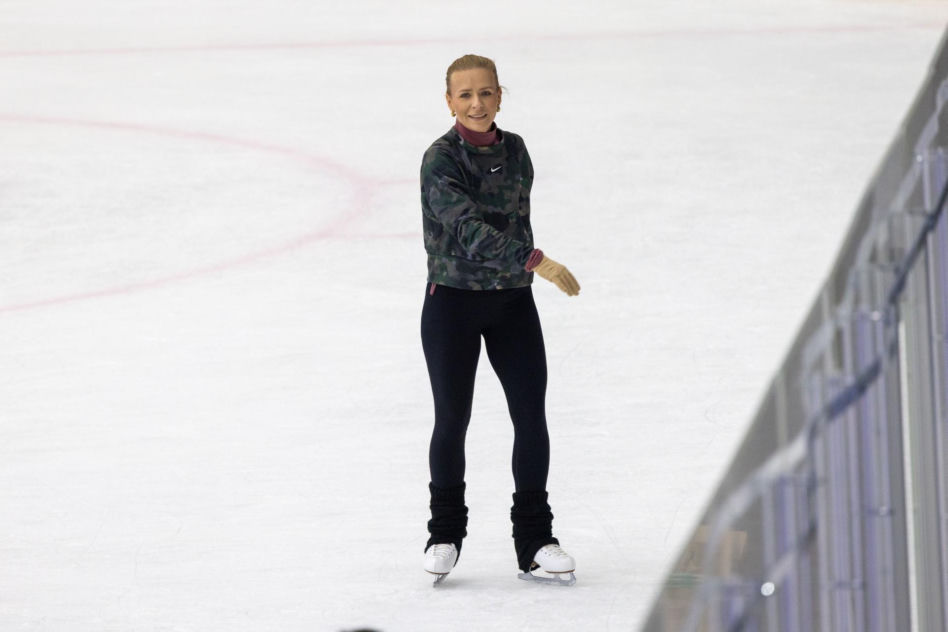Aneta Zając na łyżwach