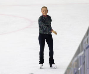 Aneta Zając na łyżwach