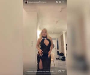 Sara James olśniła na studniówce! Odważne wycięcie i blond włosy