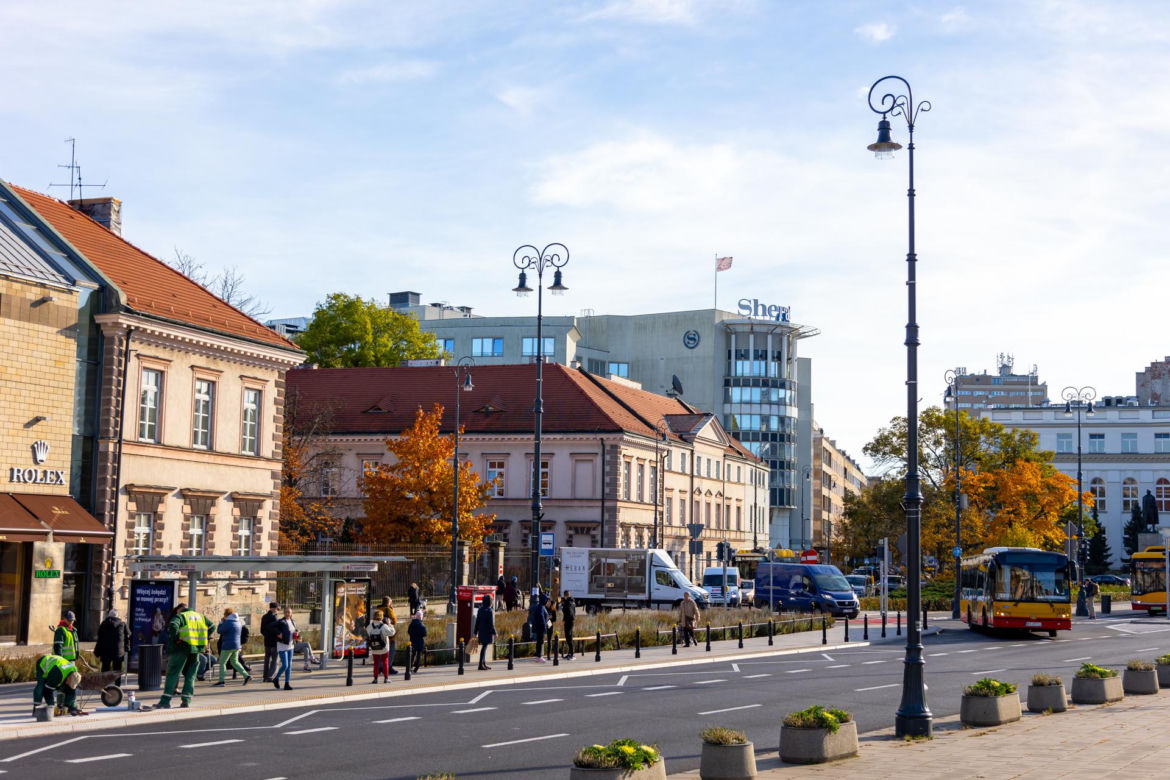 Zmodernizowany Plac Trzech Krzyży