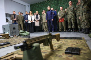 Otwarcie wirtualnej strzelnicy na Woli