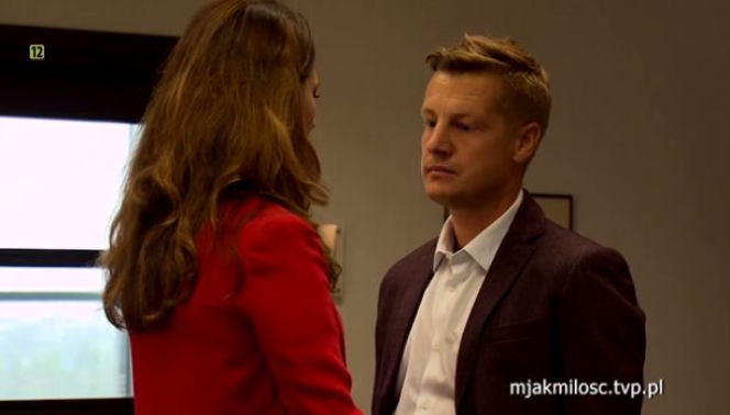 M jak miłość odcinek 1342, Paweł (Rafał Mroczek), Teresa (Joanna Sydor)