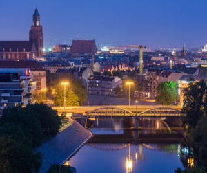 Wrocław po zmierzchu