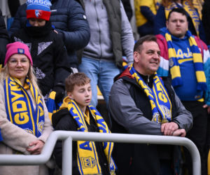 Arka Gdynia - Widzew Łódź: Zdjęcia kibiców i zawodników z meczu 25. kolejki PKO BP Ekstraklasy