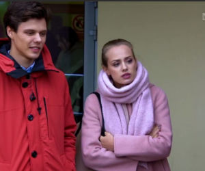 Barwy szczęścia odc. 2025. Oliwka (Wiktoria Gąsiewska), Kacper (Jakub Szlachetka)