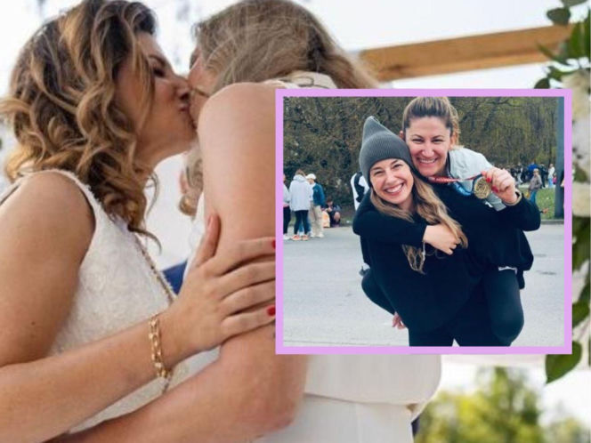 Anna Kaczmar z żoną - Anną Turowską