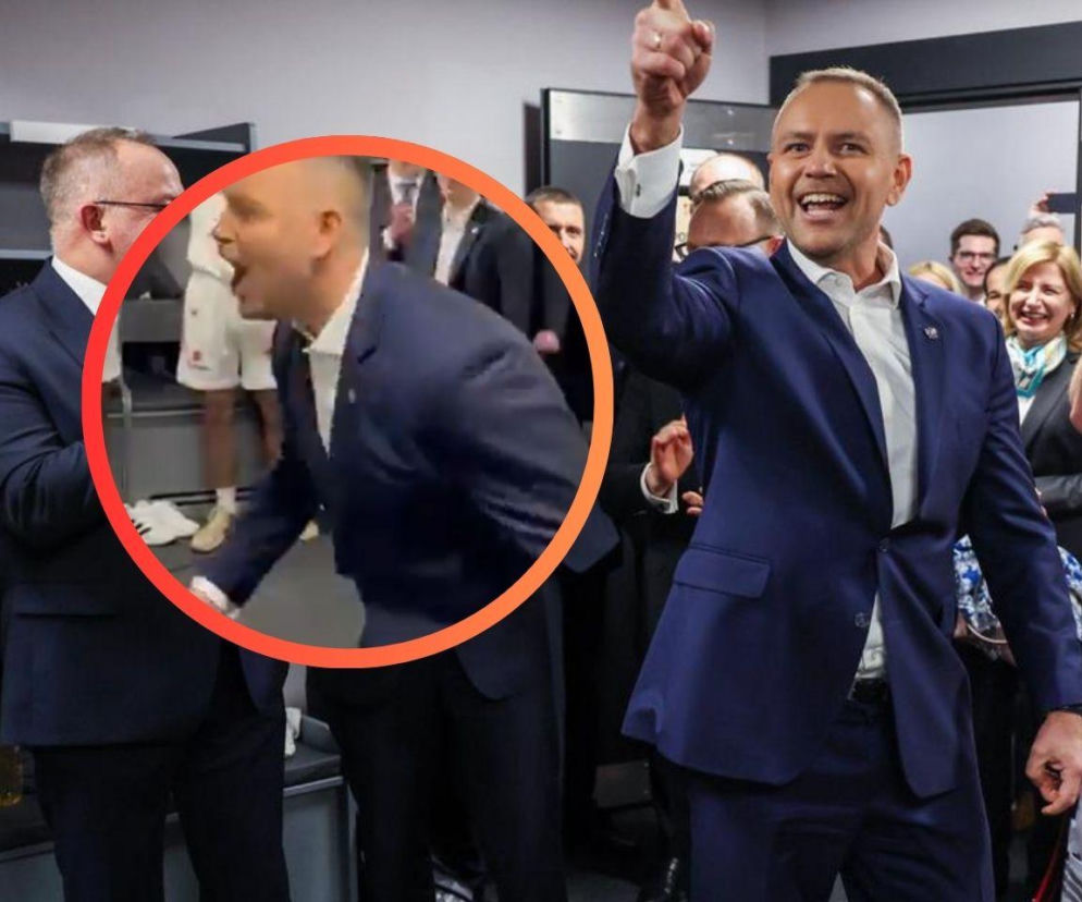 Karol Nawrocki wpadł do szatni po meczu. Dał się ponieść emocjom