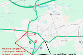 Utrudnienia na DK 75A. Prace naprawcze w Okocimiu i Brzesku