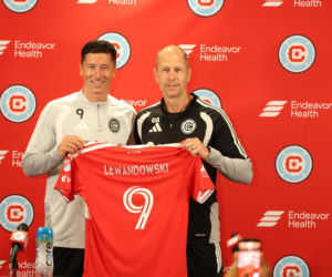 Robert Lewandowski na konferencji Chicago Fire