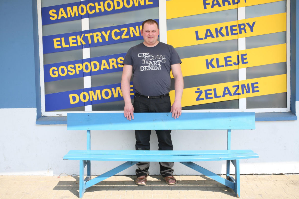 Ławeczka z serialu "Ranczo"