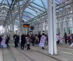Protest pracowników MOPS