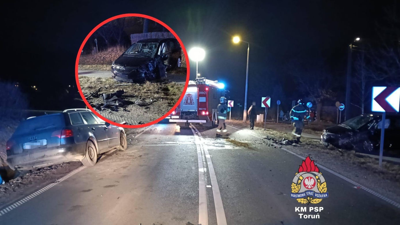 Wypadek w miejscowości Zelgno pod Toruniem