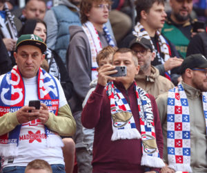 Zdjęcia kibiców i zawodników z derbów Górnego Śląska