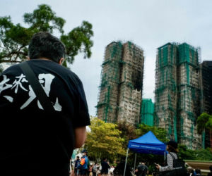 Hongkong/ Policja: zakończono przeszukiwanie pogorzeliska na osiedlu Tai Po; w pożarze zginęło 159 osób