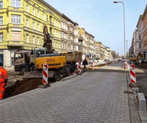 Przebudowa alei Wojska Polskiego - kwiecień 2022