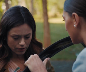 M jak miłość odc. 1915. Anka Sokołowska (Katarzyna Russ), Kasia (Paulina Lasota)