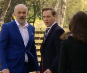 O mnie się nie martw 2 sezon odc. 13. Magda Gadomska (Anna Terpiłowska), Marek Kaszuba (Krzysztof Stelmaszyk), Marcin (Stefan Pawłowski)