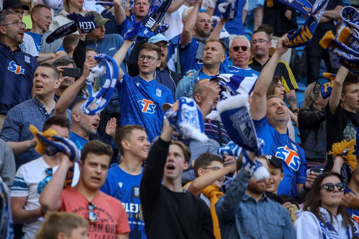 Tak bawili się kibice na meczu Lech Poznań - Jagiellonia Białystok