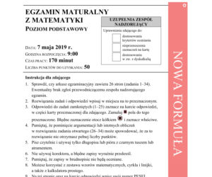 ARKUSZE CKE - Matura matematyka - poziom podstawowy 2019 - co było na maturze z matematyki?