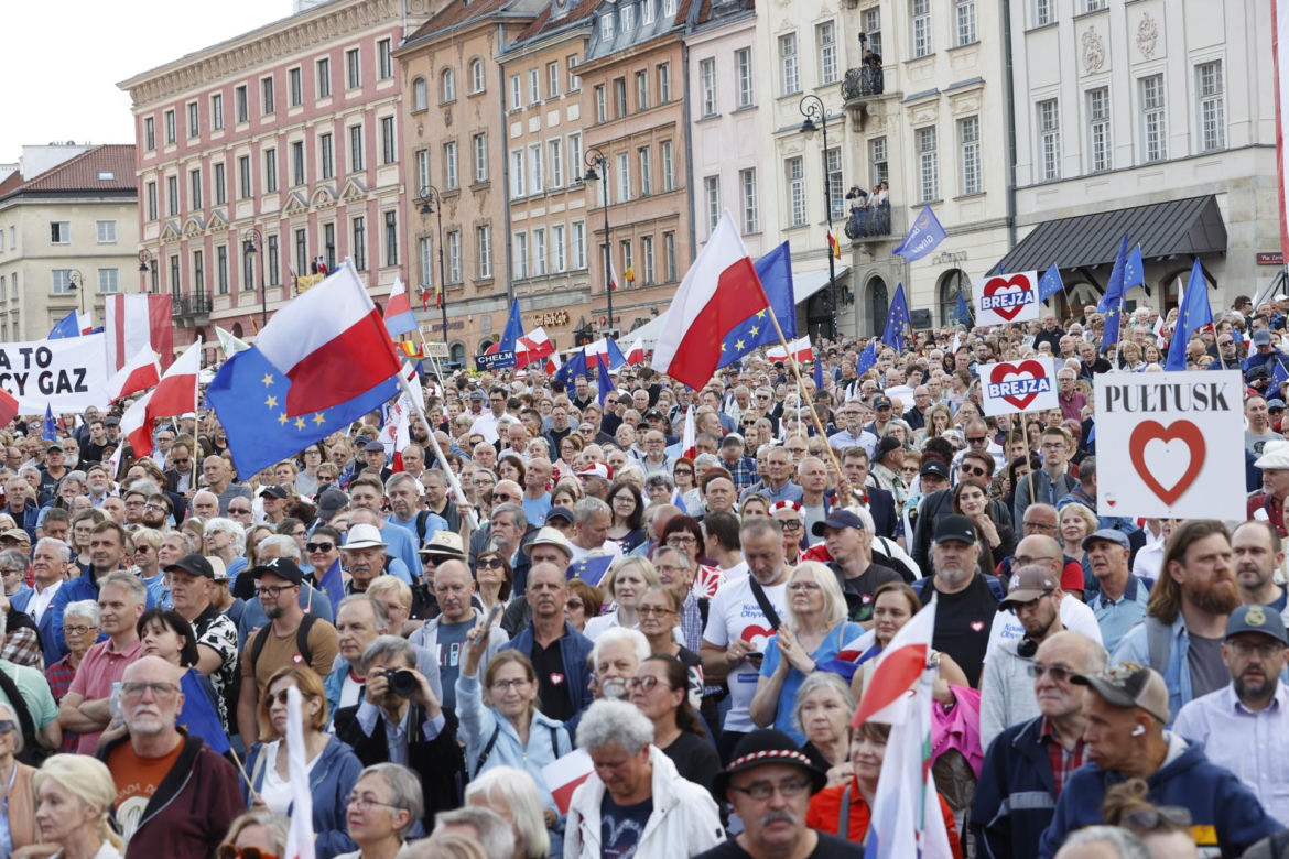 Wiec Donalda Tuska w Warszawie
