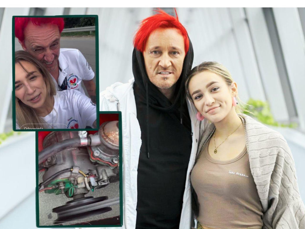 Córka Wiśniewskiego i Mandaryny ruszyła z tatą w podróż. Mieli awarię samochodu! "Wylądowaliśmy w pokrzywach"