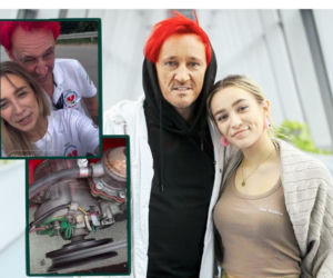Córka Wiśniewskiego i Mandaryny ruszyła z tatą w podróż. Mieli awarię samochodu! Wylądowaliśmy w pokrzywach