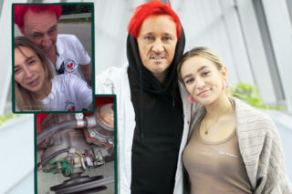 Córka Wiśniewskiego i Mandaryny ruszyła z tatą w podróż. Mieli awarię samochodu! Wylądowaliśmy w pokrzywach
