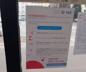 Ostrzeżenia o koronawirusie - szpital