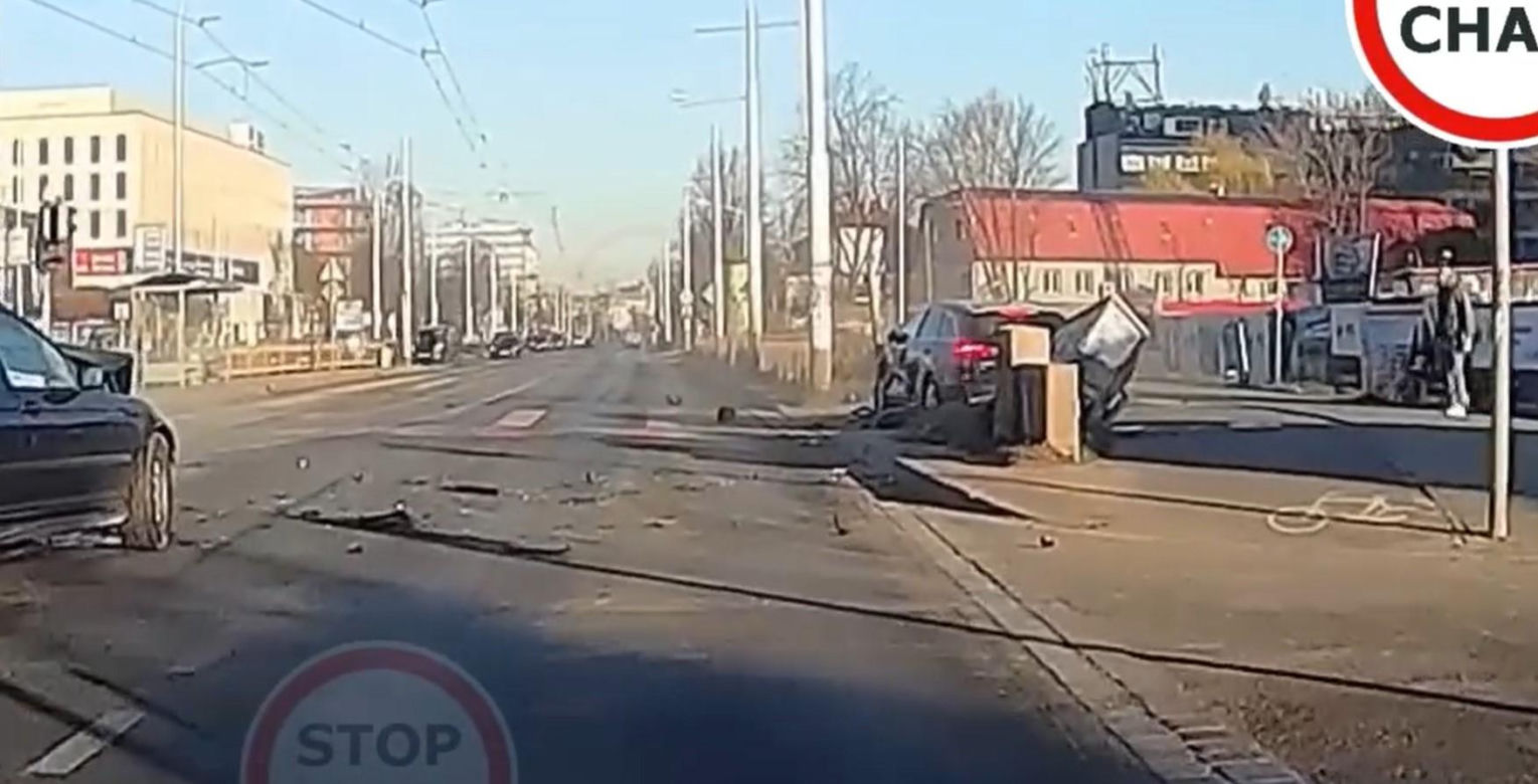 Wrocław. Tragedia była o włos. Niemal wjechał w pieszego, decydowały ułamki sekund 