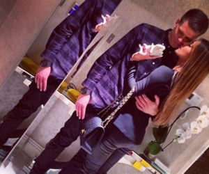 Wojciech Szczęsny i Marina Łuczenko