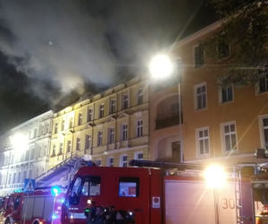 Pożar kamienicy przy ul. Kaszubskiej