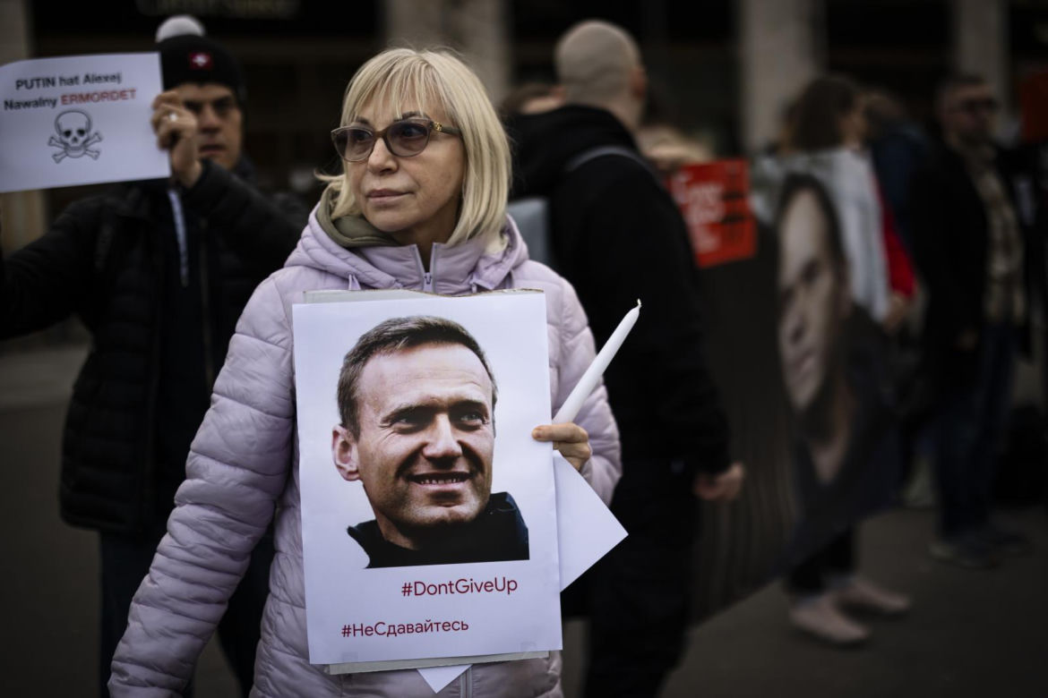 Wiec przed ambasadą Rosji w Szwajcarii