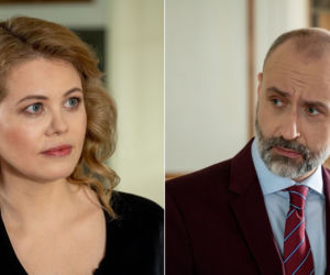 Barwy szczęścia odc. 2483. Sławka (Ewelina Serafin), Kornel (Jakub Bohosiewicz)