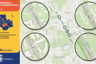 Trambuspas na kolejnym odcinku w Warszawie