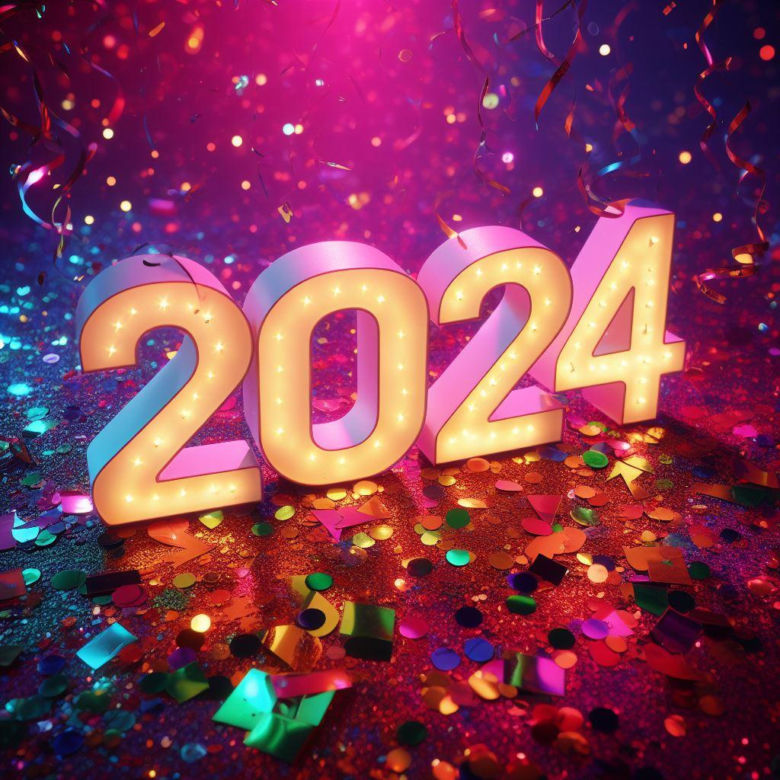 Kartki noworoczne na 2024 r.