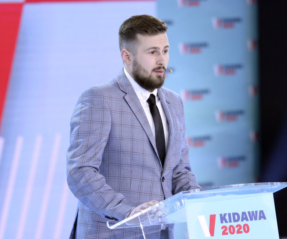 Sebastian Kościelniak na konwencji wyborczej M.Kidawy Błońskiej