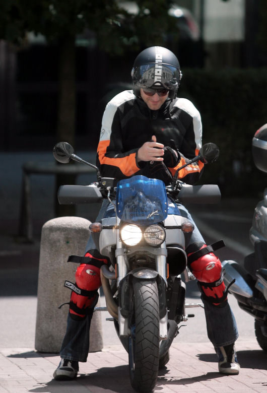 Hubert Urbański na motorze