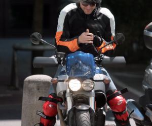 Hubert Urbański na motorze
