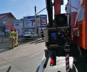 Koszmarny wypadek w Zawierciu. Samochód całkowicie skasowany! 