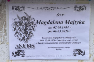 Magdalena Majtyka - pogrzeb