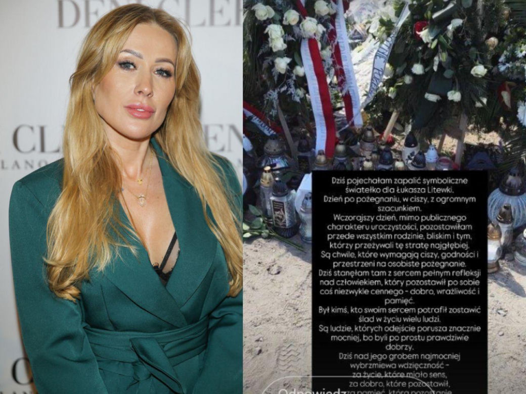 Sylwia Peretti pokazała grób Łukasza Litewki… Łzy same napływają do oczu