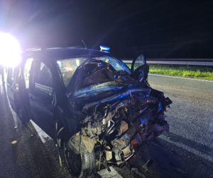 Wypadek na A4 pod Tarnowem. Kierowca wjechał w zabezpieczone miejsce innego zdarzenia