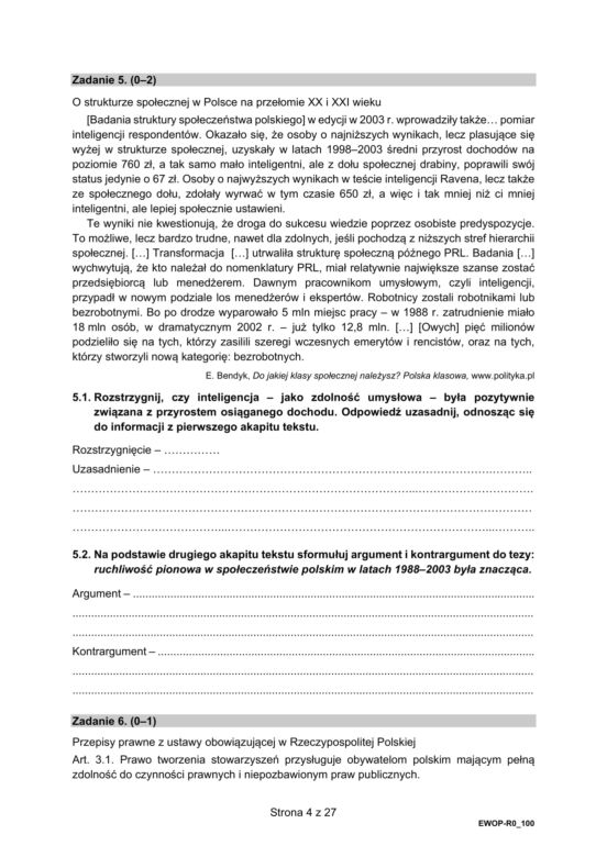 Matura 2021: WOS. Pytania, arkusze CKE, zadania [Matura 11.05.2021]